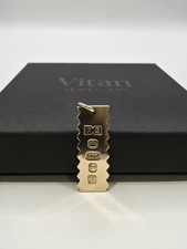 9ct Gold Ingot Pendant Bar