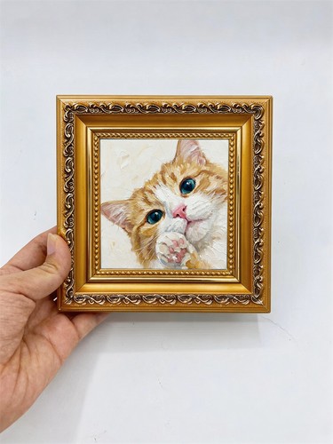 Cute kitten wall - kitten, art