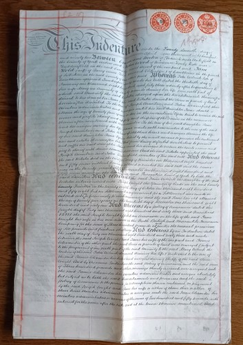 1892 indenture conveyance sale - indenture,