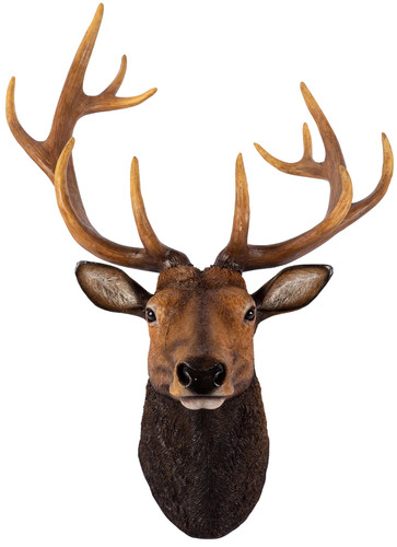 Elk stags head wall mounted - stags,