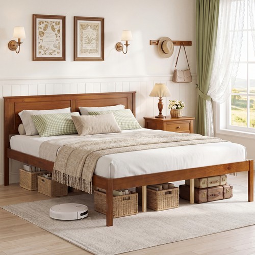 Queen size bed frame - bed,