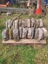 Random half round field Coping Stones, gritstone. One linear foot