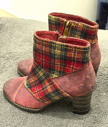 Rinloch burgundy tartan - burgundy,