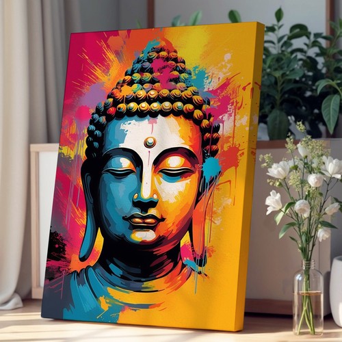 Buddha pop canvas wall - canvas, art