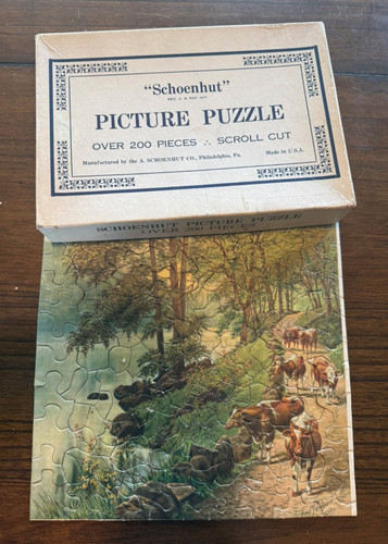 Schoenhut picture puzzle over - picture,