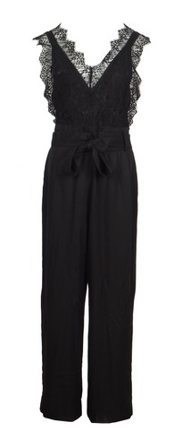 Sandro jumpsuit black lace - jumpsuit,