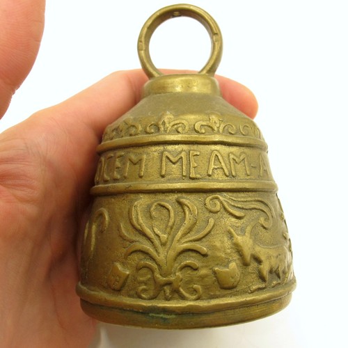 Vintage brass monastery bell - vintage,
