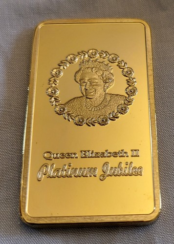 Queen elizabeth gold bar - ii,