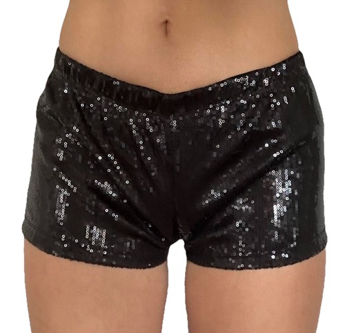 Bedazzled black sequin - black, hot