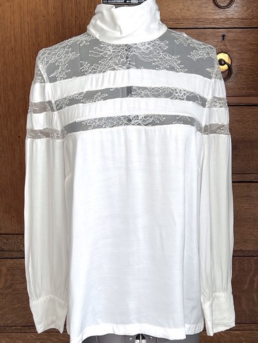 Sandro paris ivory lace panel - lace,