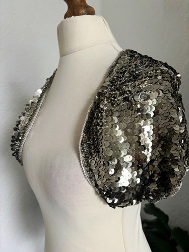 Oasis silver sequin open - sequin, open-knit