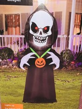 New scary skull reaper - new, 4'