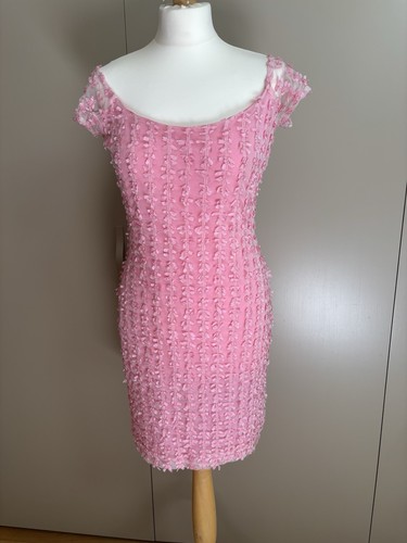 Sexy pink short dress bows - pink, all