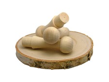 59mm Beech Shaker Pegs Wood Jacket Coat Hanger Decoration Wooden Hooks Hangers