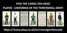 PLAYER - UNIFORMS OF THE TERRITORIAL ARMY - PICK THE CARDS YOU NEED