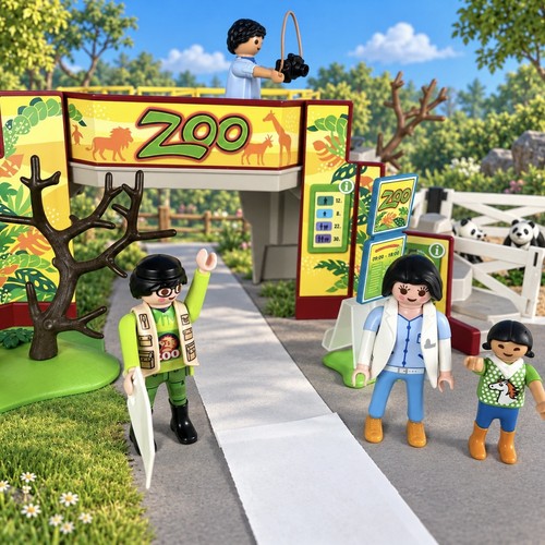 Playmobil zoo entrance panda - playmobil,