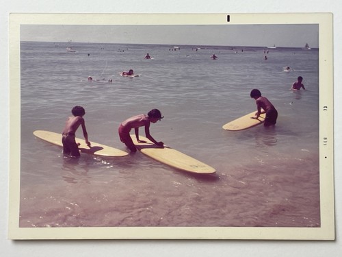 1973 vintage kids surfing - 1973,