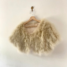 Vintage Fluffy Real Ostrich