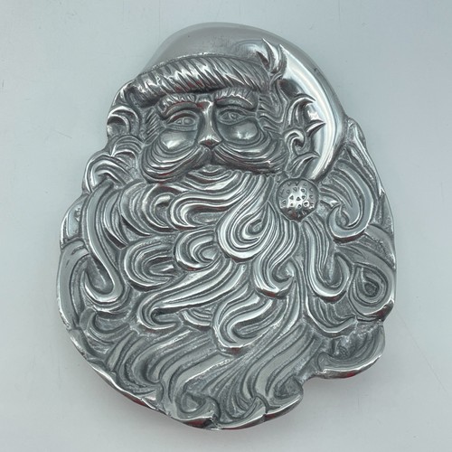 Pewter santa claus face - santa,