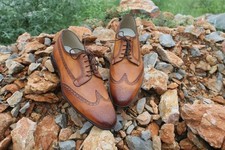 Handmade Men wingtip derby