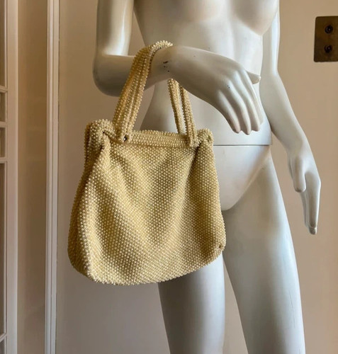 Corde beaded cream - cream, vintage