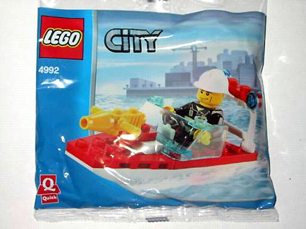 Lego city fire - boat, polybag