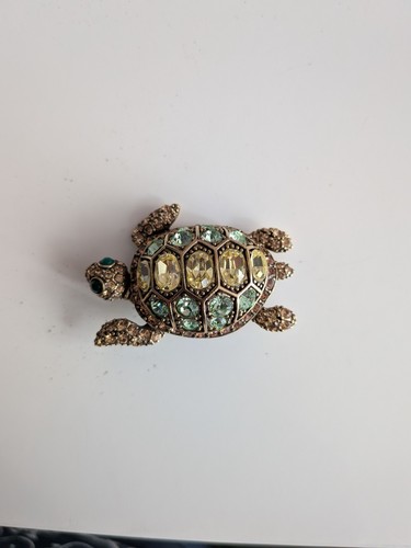 Vintage turtle brooch set with - vintage,
