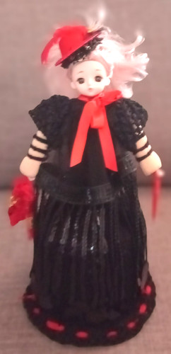 Toilet roll cover - toilet, doll