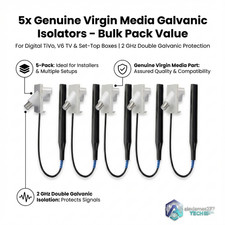 5x Genuine Technetix Galvanic Isolator 2GHz Double Signal Filter Virgin Media V6