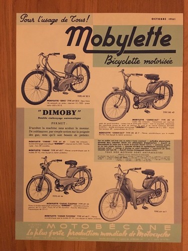 Motobecane mobylette poster - motobecane,