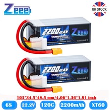 2X Zeee 6S LiPo Battery