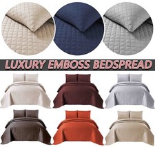 3 Piece Quilted Bedspread Bed