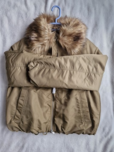 Zara women beige - beige, puffer