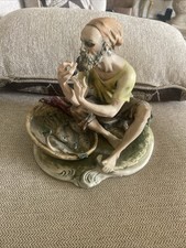 Vintage Capodimonte Fisherman