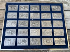 FRANKLIN MINT BICENTENNIAL HISTORY OF THE UNITED STATES 100 PEWTER INGOTS SET