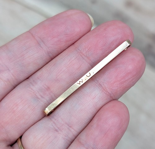 Antique bar brooch - tie, pin