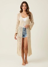 Vintage 90s Crochet Tie Front