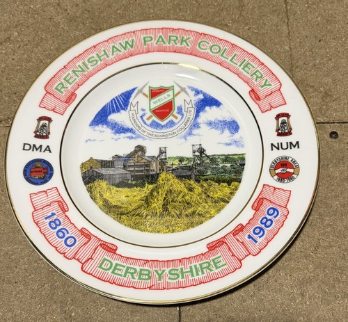 Renishaw park colliery plate - colliery,