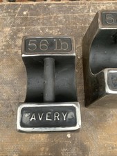 VINTAGE AVERY 56lb Weights  2available