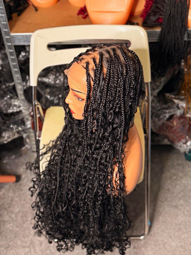 Boho braided wigs full lace