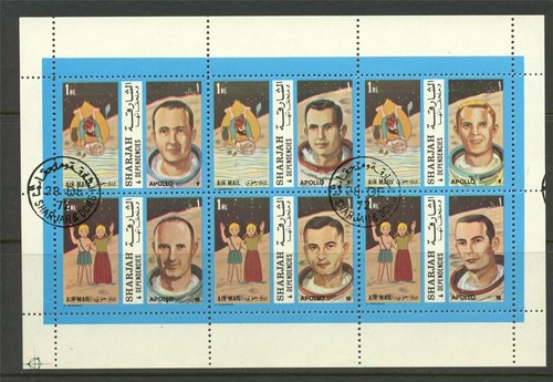Sharjah 1972 astronaut apollo - 1972,