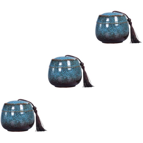 Pack porcelain storage jars - 3,