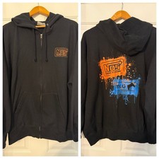 VTG MLG NOS Energy Drink Full Zip-Up Hoodie Y2K Major League Gaming Double Sided