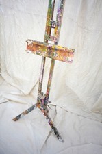 Vintage Professional Artists Easel - large solid beech