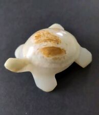 Opaque Hand Carved  Miniature Onyx Turtle Ornament / Paperweight 60mm Length
