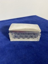 Antique silver / cut crystal