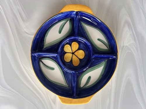 Vintage divided serving dish - serving,