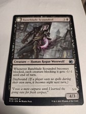 1 x MTG Magic The Gathering Innistrad Midnight Hunt Baneblade Scoundrel exc cond