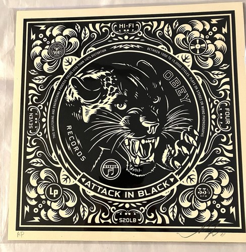 Shepard fairey signed attack - shepard,