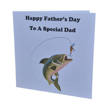 Fishing fathers day card - fishing, dad